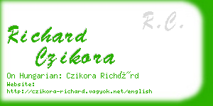 richard czikora business card